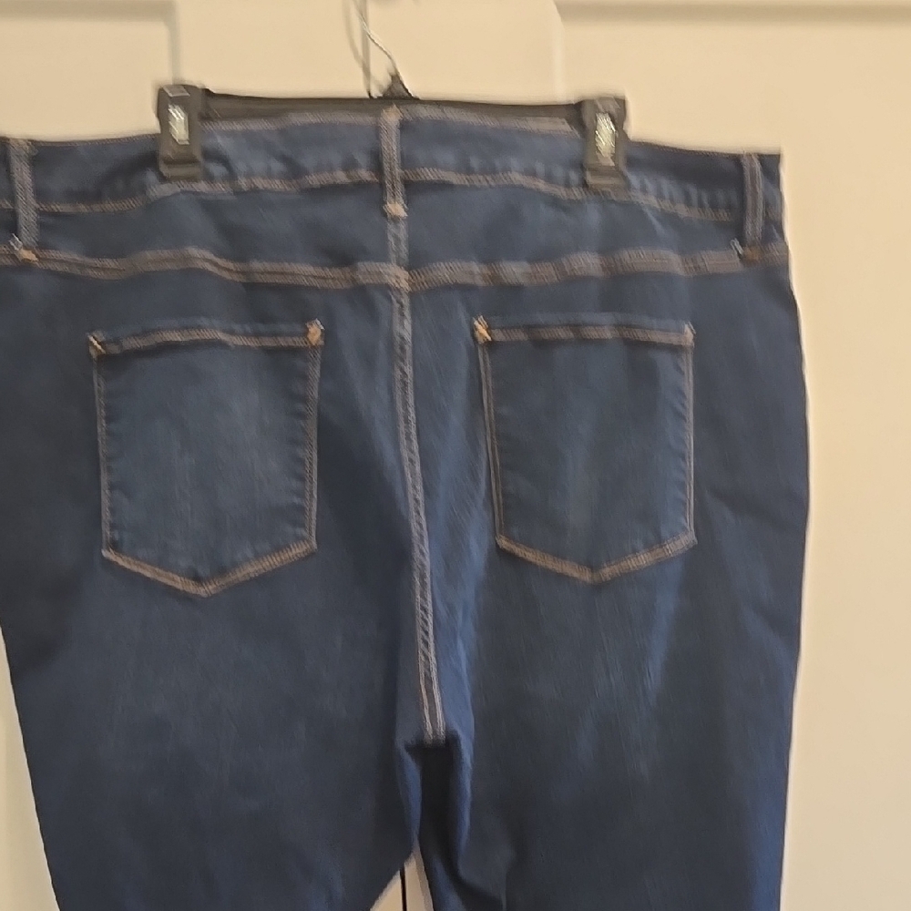 a.n.a Blue Skinny Jeans High-Waisted Stretch - Picture 8 of 9